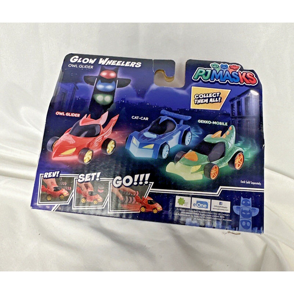 PJ Masks Glow Wheelers Owl Glider Toy Toddler‎ Light Up New NIB - Picture 7 of 11